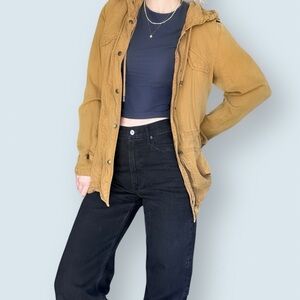 Max Jeans Mustard Yellow Utility Long Jacket (Size Small)